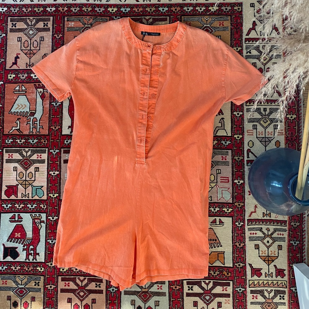 Zara Romper Orange